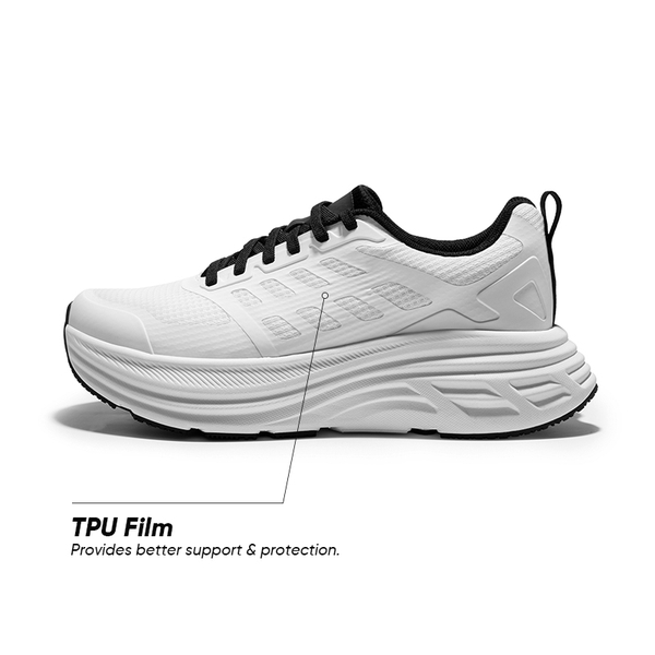 [ActiveFloat] Women's Comfortable Athletic Sneakers - WHITE - 4